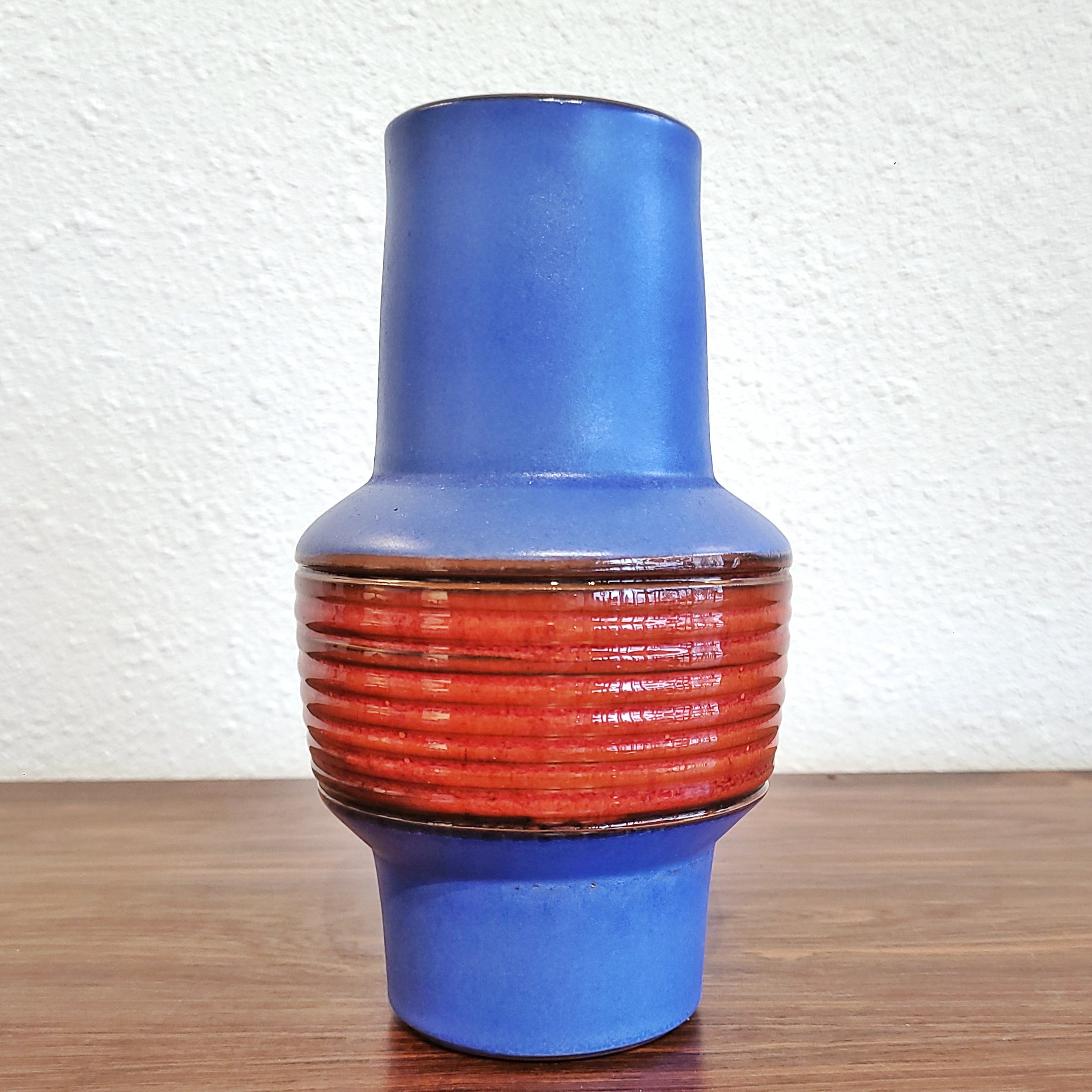 RARE ECKHARDT & ENGLER RED AND BLUE VASE Nr. 78/20