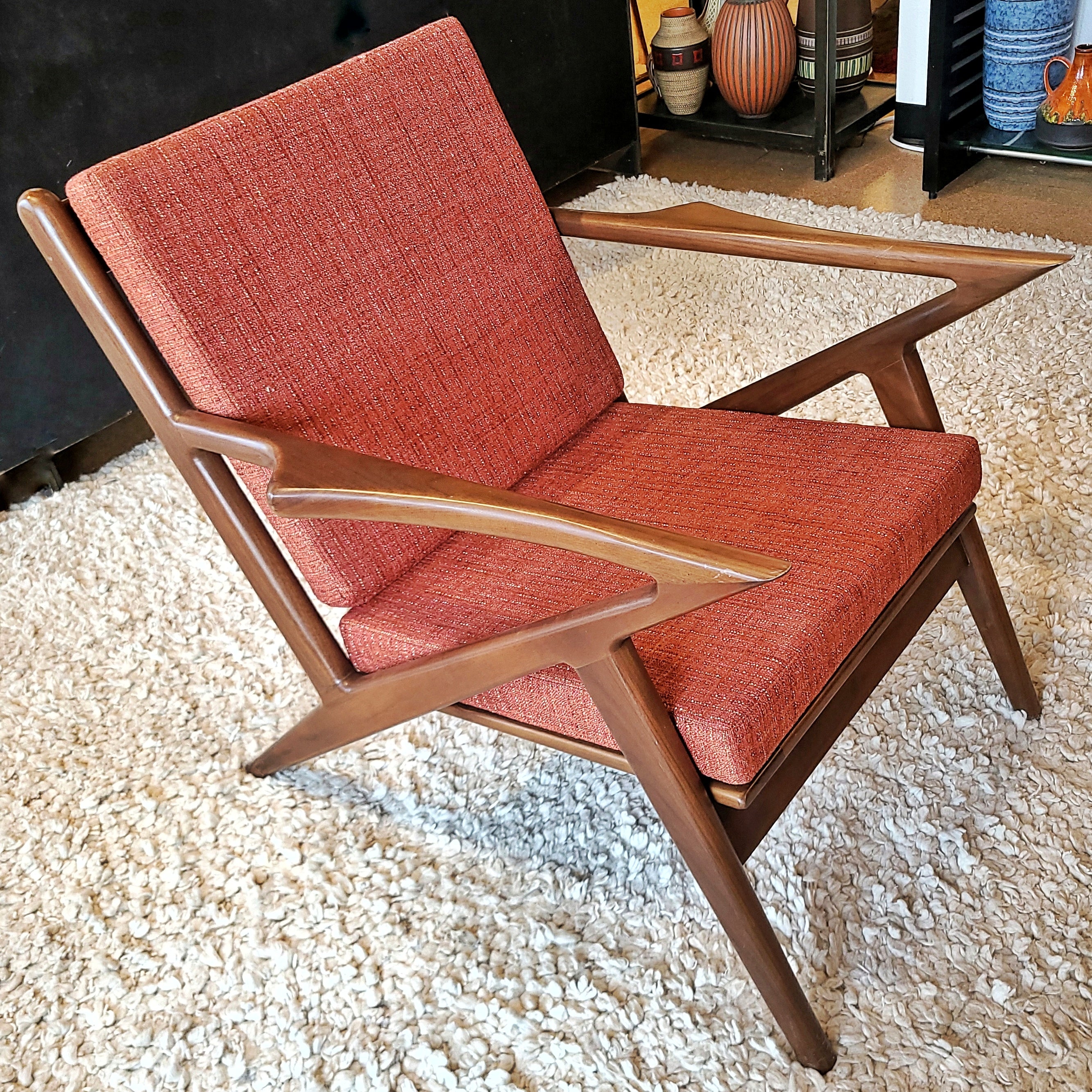 "Z" LOUNGE CHAIR IN THE STYLE OF POUL JENSEN