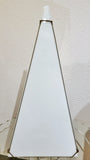 TRIANGULAR TRANSLUCENT MILK GLASS LAMP