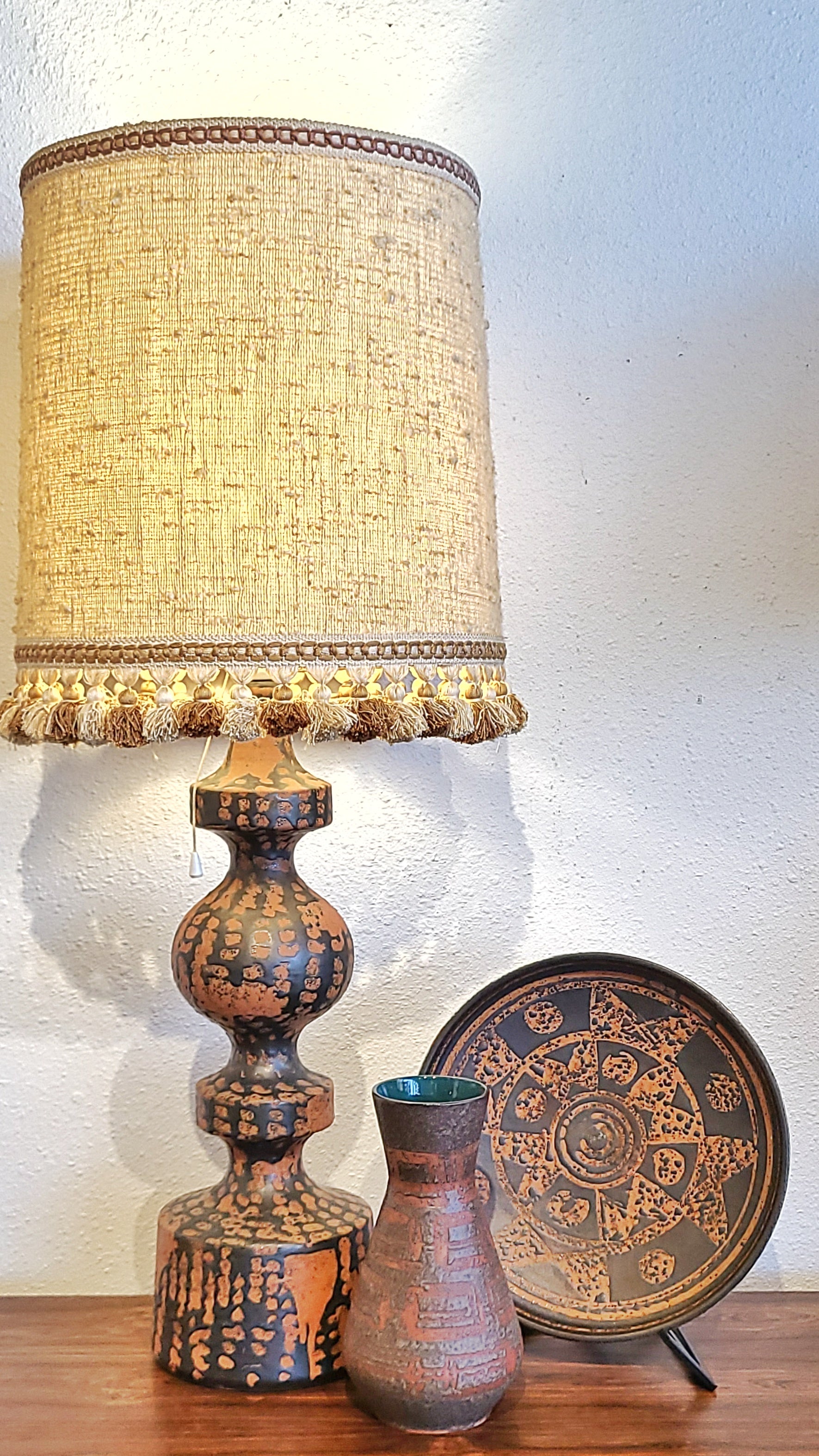 CARSTENS TÖNNIESHOF ‘ANKARA’ TABLE LAMP WITH VINTAGE SHADE