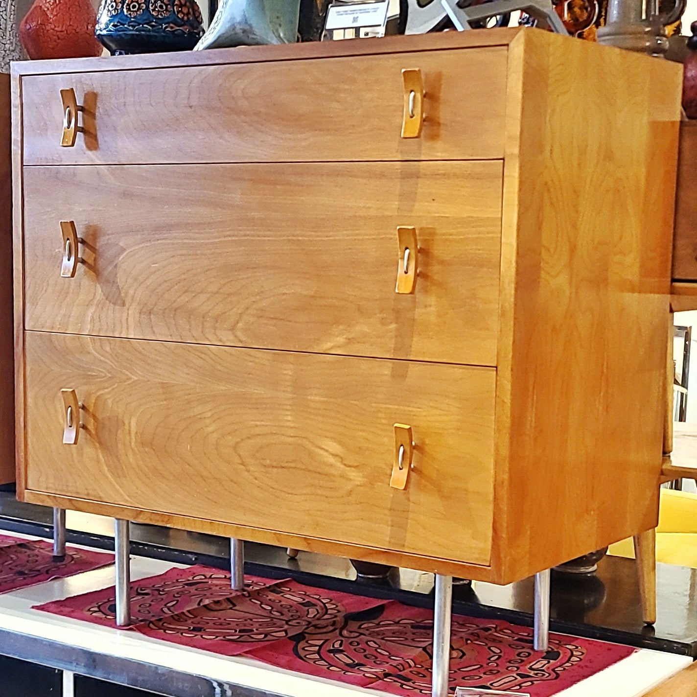 EARLY THREE-DRAWER DRESSER BY STANLEY YOUNG FOR GLENN OF CALIFORNIA