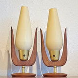 RARE PAIR OF HEIFETZ ROTAFLEX BEDSIDE LAMPS (1950s)