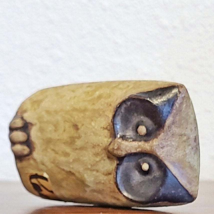 HELMUT SCHÄFFENACKER STUDIO POTTERY OWL/PAPERWEIGHT