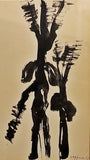 GLYPHIC FIGURES - INK ON PAPER BY OESMAN EFFENDI (1957)