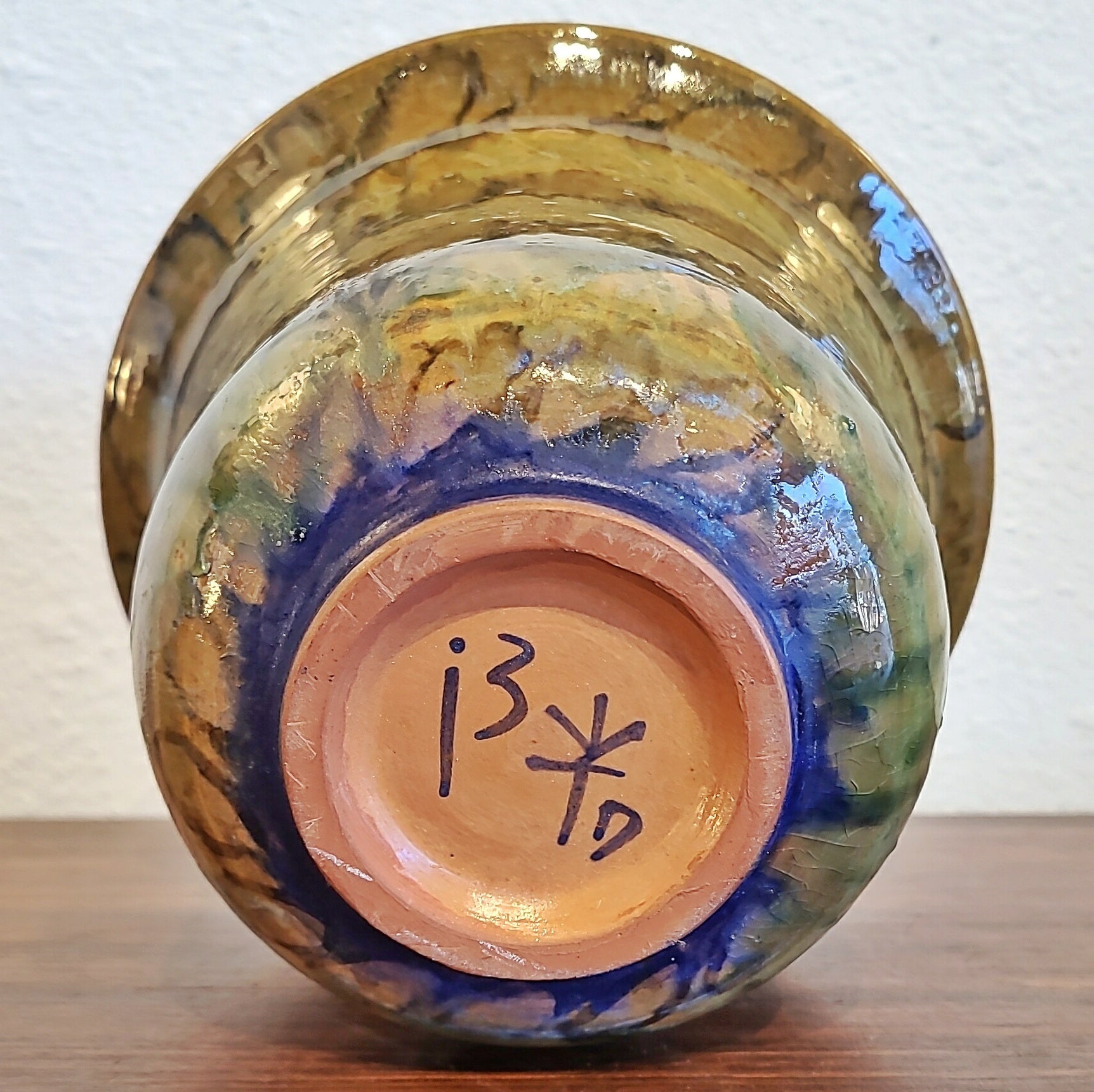 RARE EVA FRITZ-LINDNER STUDIO POTTERY CACHEPOT