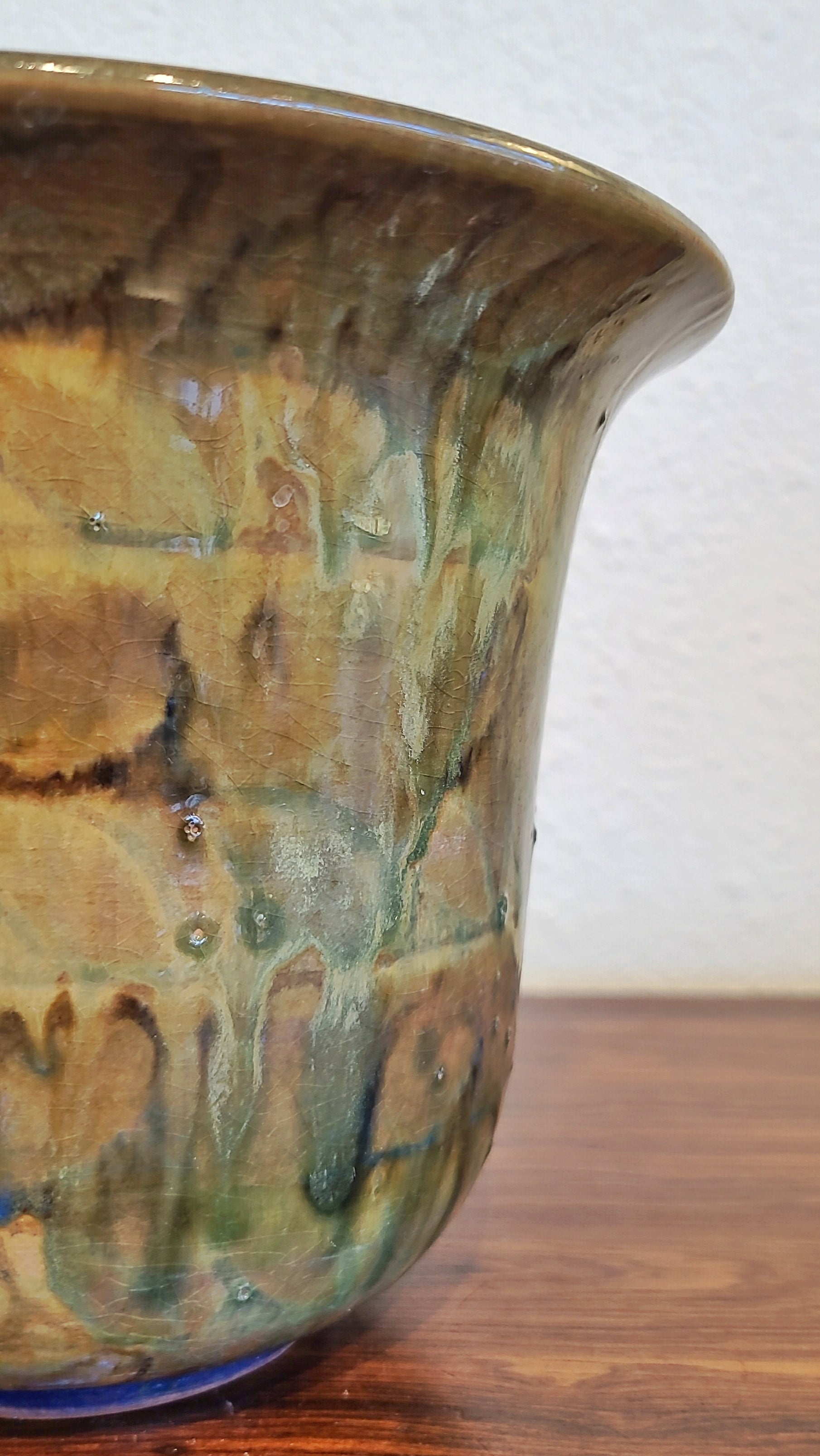 RARE EVA FRITZ-LINDNER STUDIO POTTERY CACHEPOT