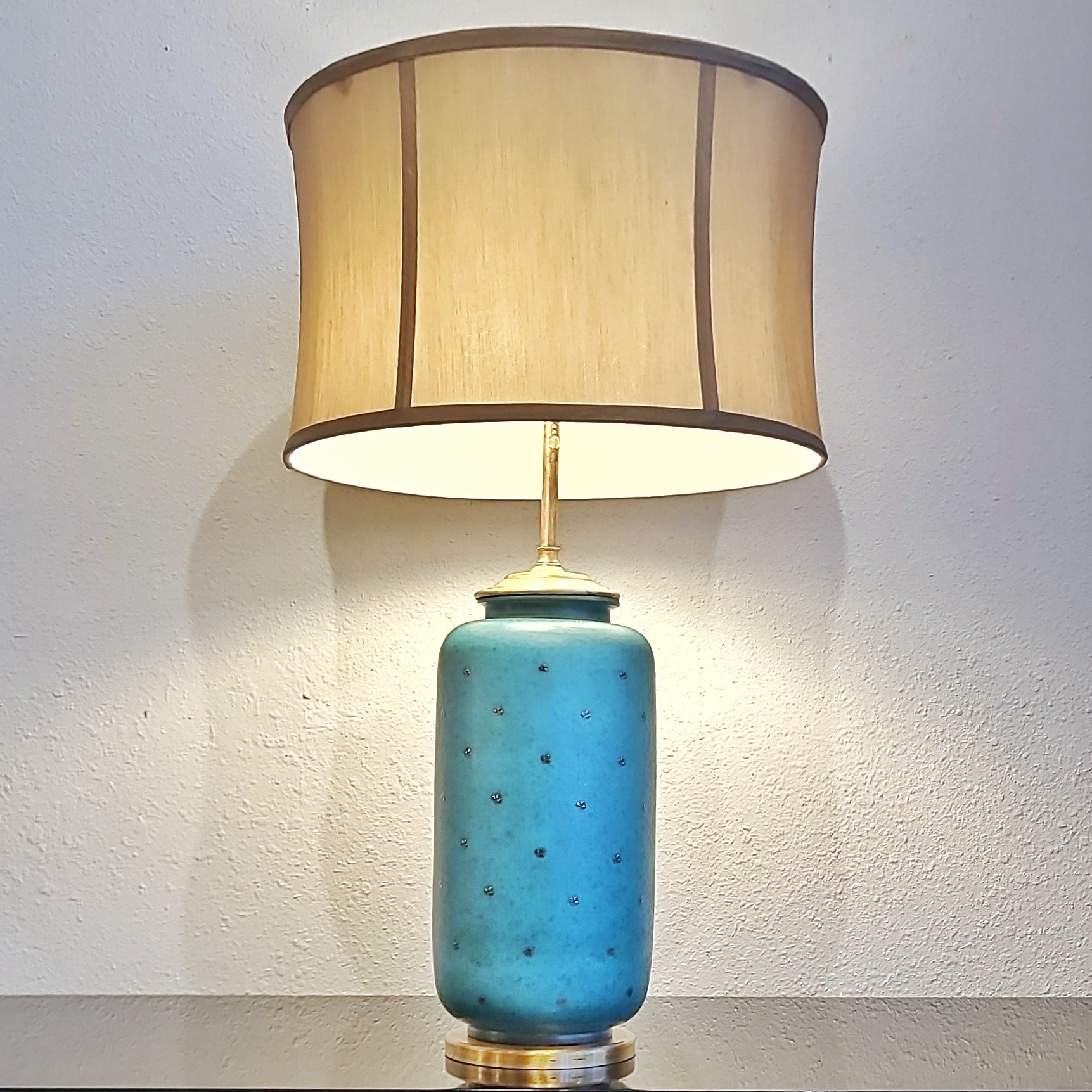 TALL 'ARGENTA' TABLE LAMP BY WILHELM KÅGE FOR GUSTAVSBERG (SWEDEN)