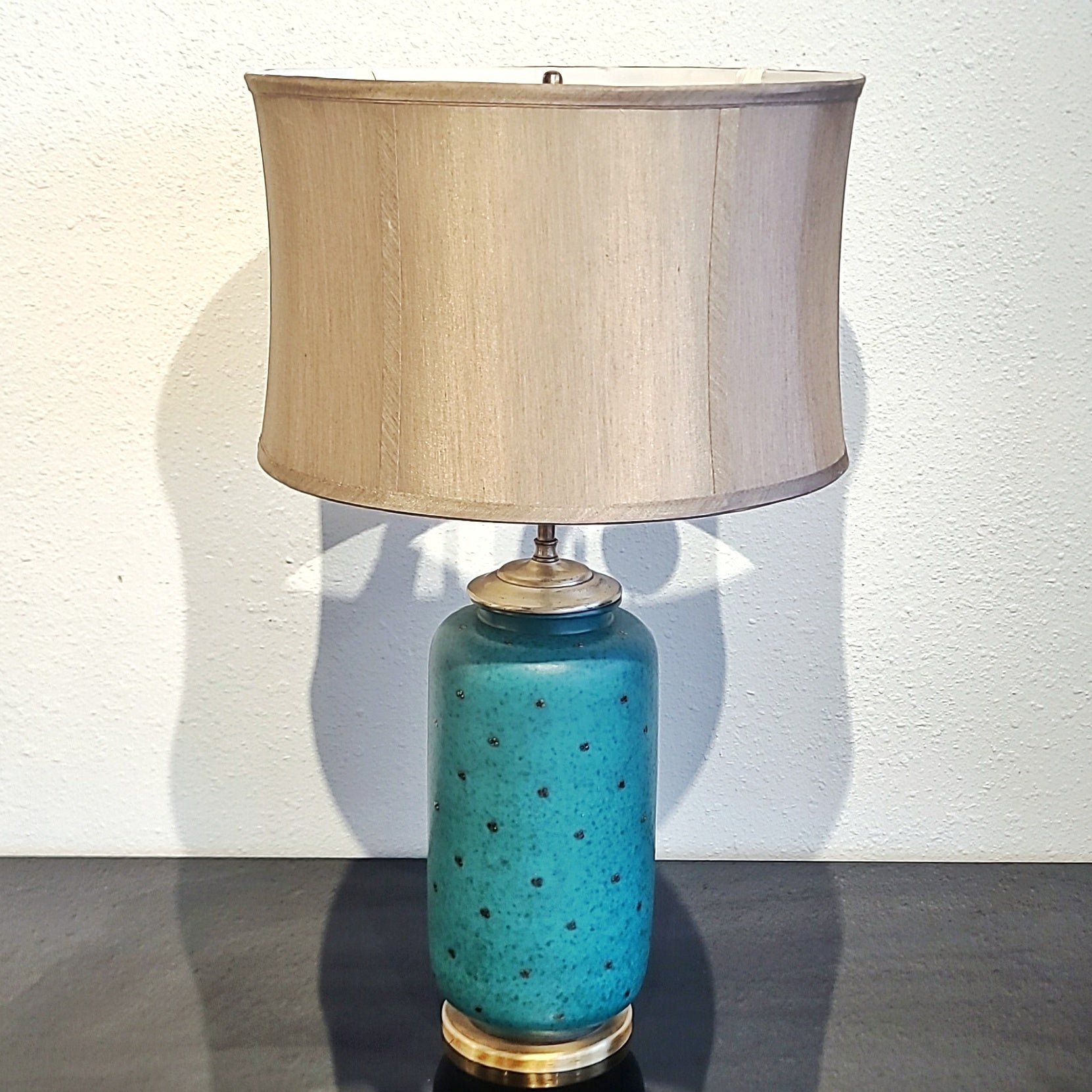 TALL 'ARGENTA' TABLE LAMP BY WILHELM KÅGE FOR GUSTAVSBERG (SWEDEN)