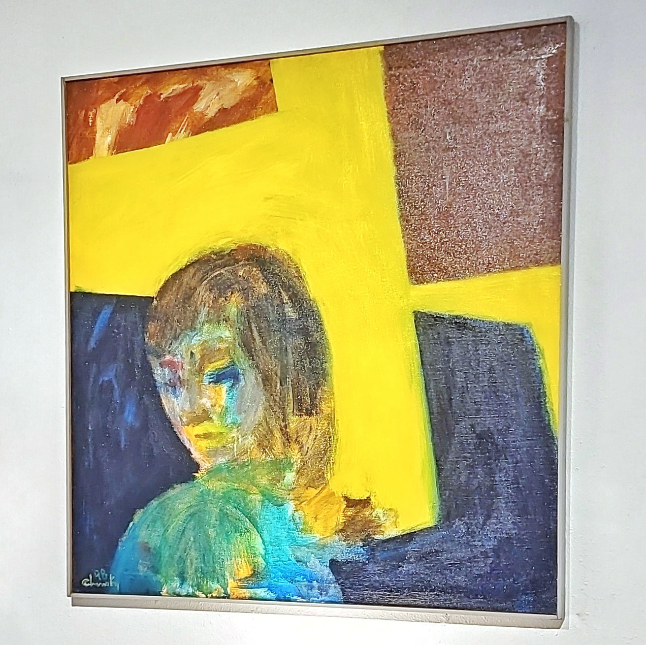 UNTITLED PORTRAIT - OIL ON CANVAS BY SHERMAN CHINSKY (1998)