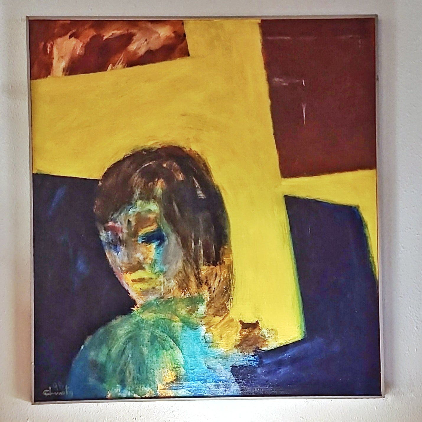 UNTITLED PORTRAIT - OIL ON CANVAS BY SHERMAN CHINSKY (1998)