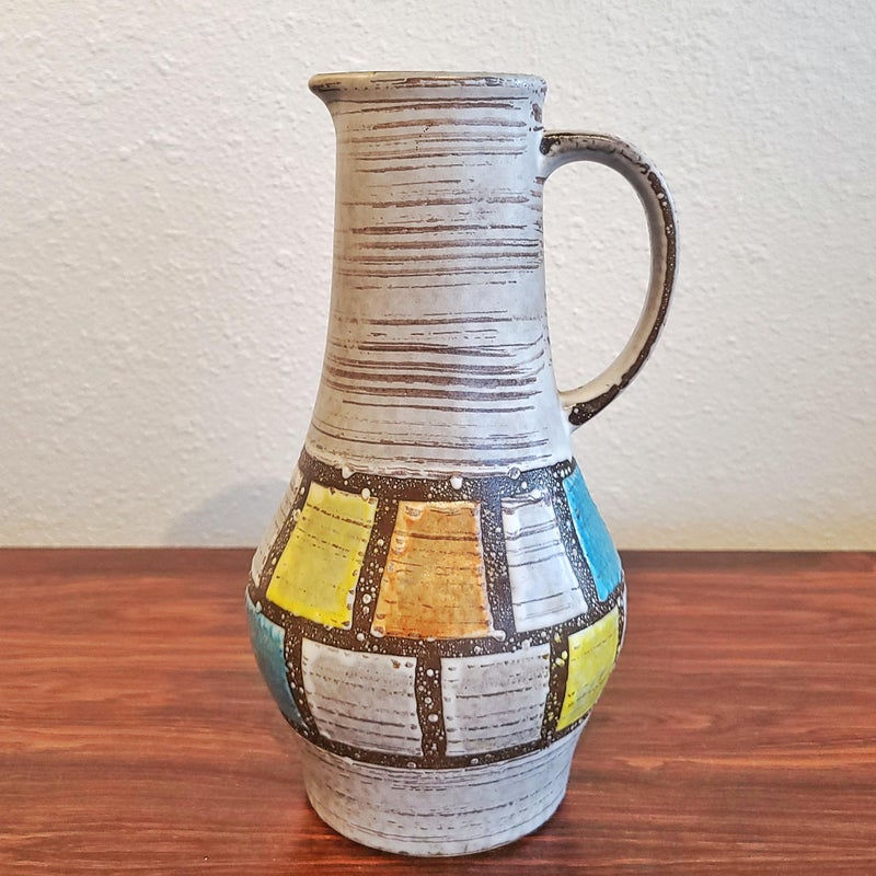 EARLY ’60s JASBA KERAMIK PITCHER VASE Nr. 1207/25