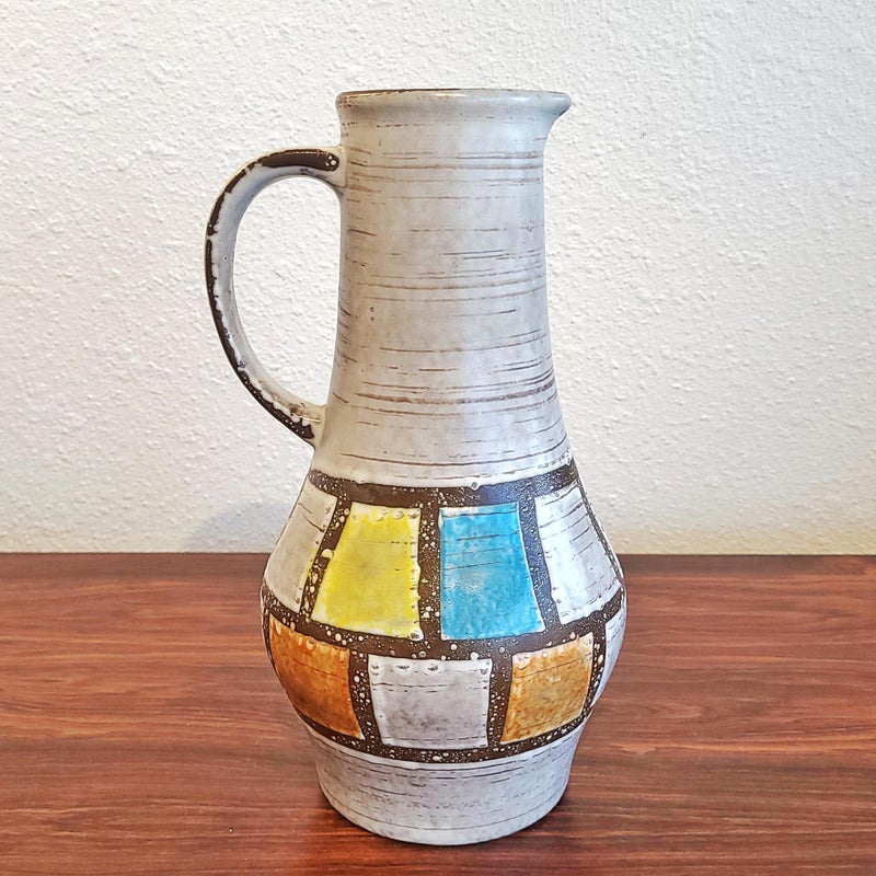 EARLY ’60s JASBA KERAMIK PITCHER VASE Nr. 1207/25