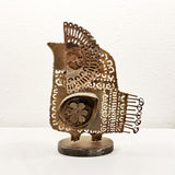 METAL OWL SCULPTURE IN THE STYLE OF FANTONI OR CURTIS JERE