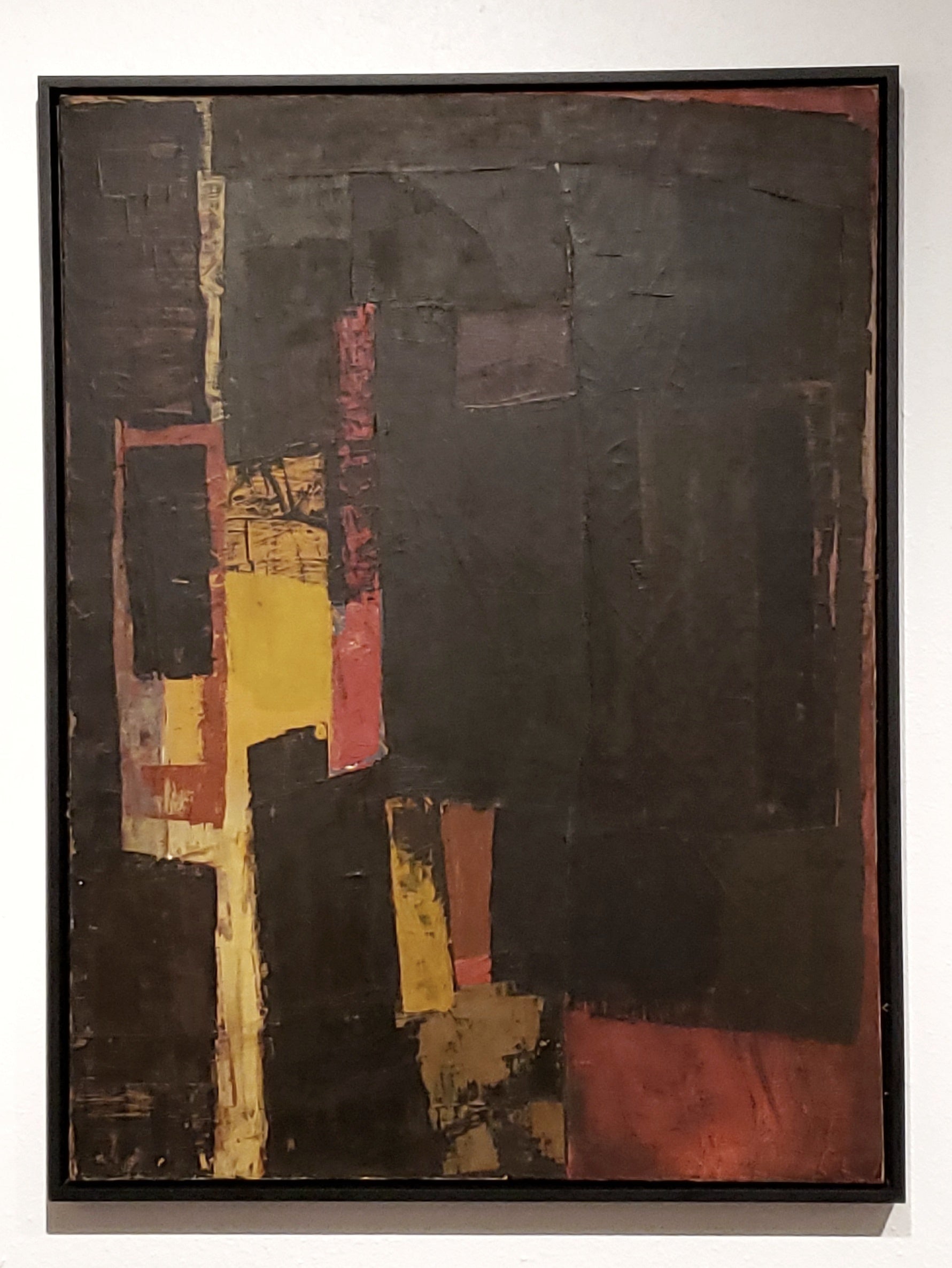 UNTITLED ABSTRACT - OIL ON CANVAS BY BOB RANKIN (1970s)