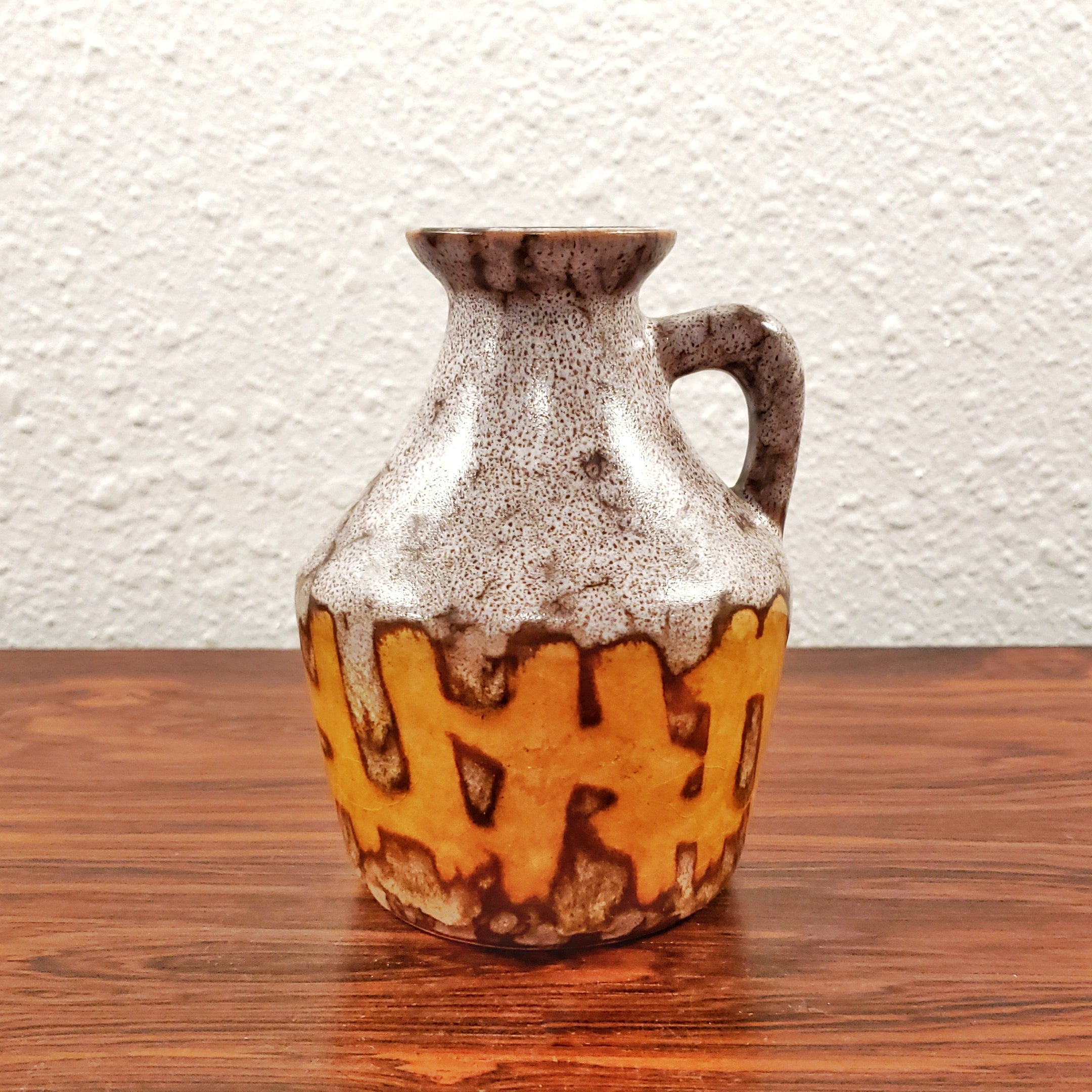 1950s STREHLA KERAMIK PITCHER VASE Nr. 999 (12 cm)