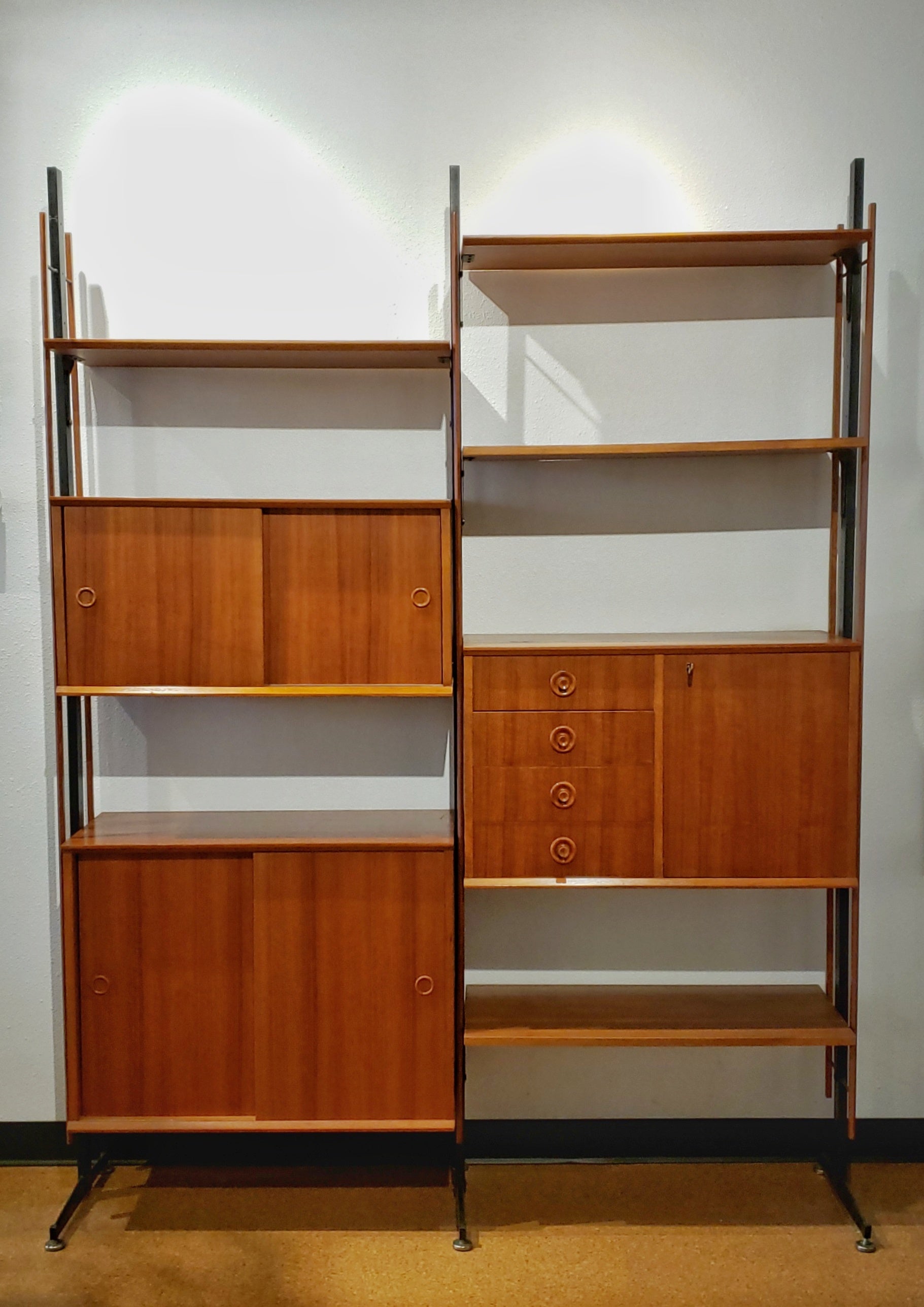 1960s TEAK ITALIAN WALL UNIT