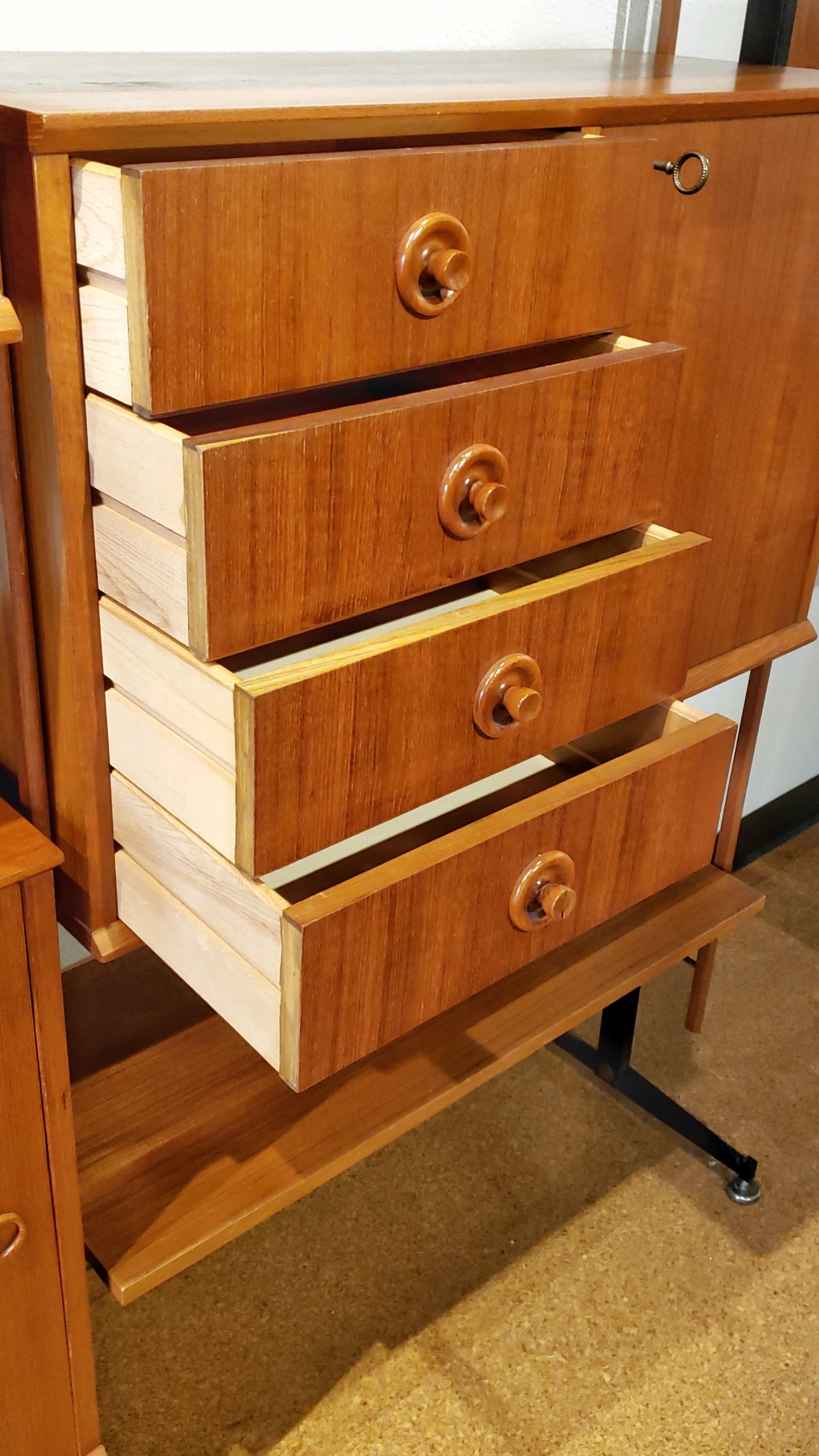 1960s TEAK ITALIAN WALL UNIT