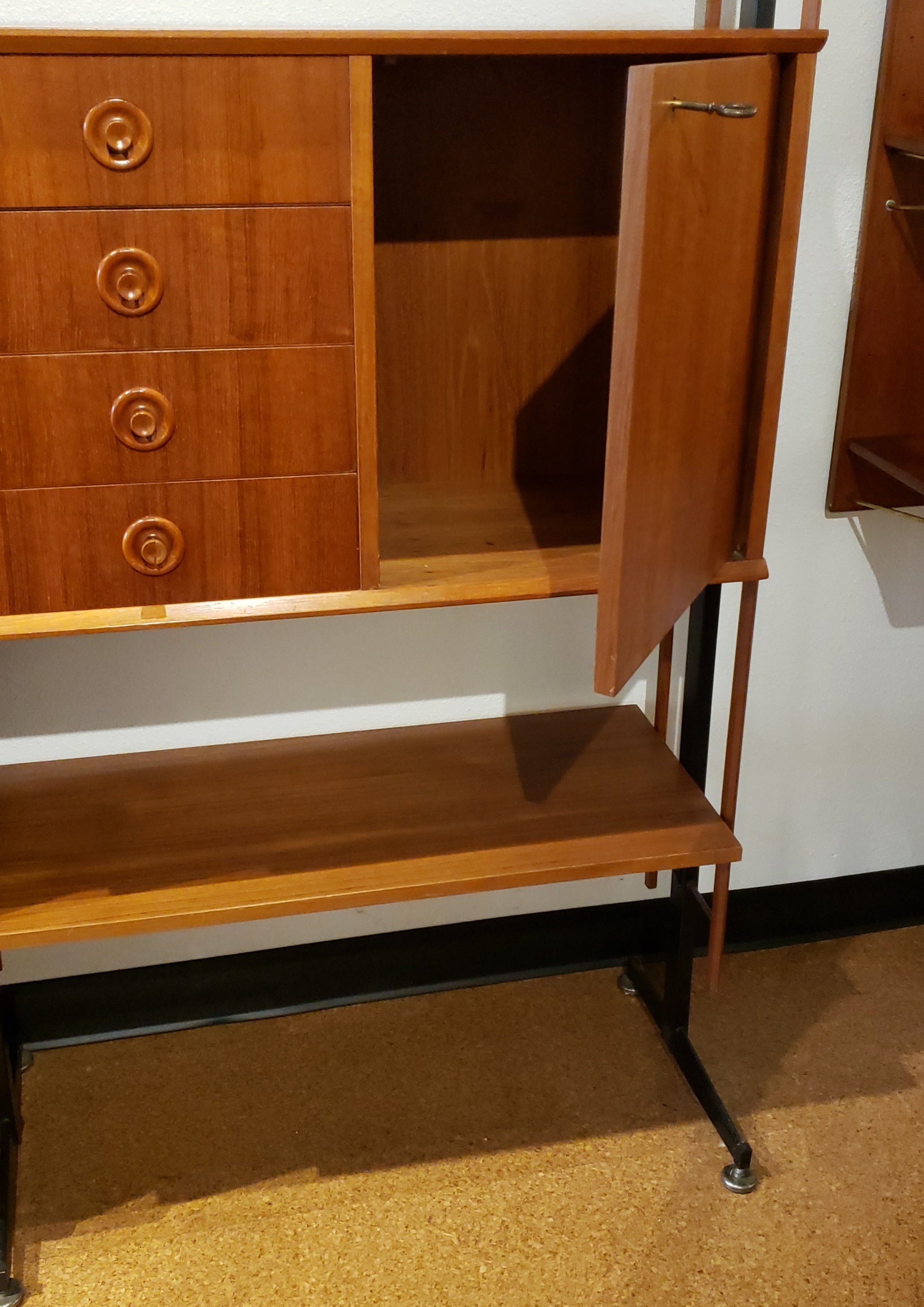 1960s TEAK ITALIAN WALL UNIT