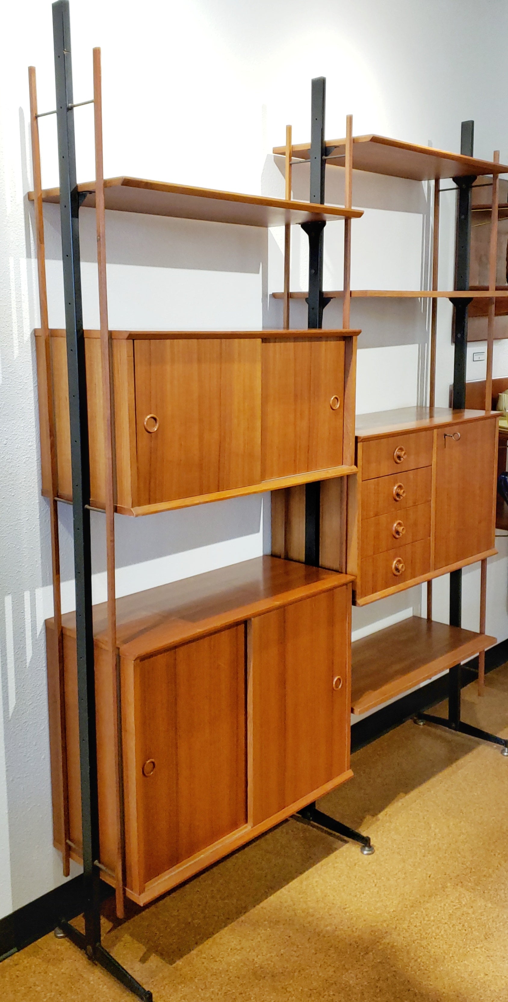 1960s TEAK ITALIAN WALL UNIT