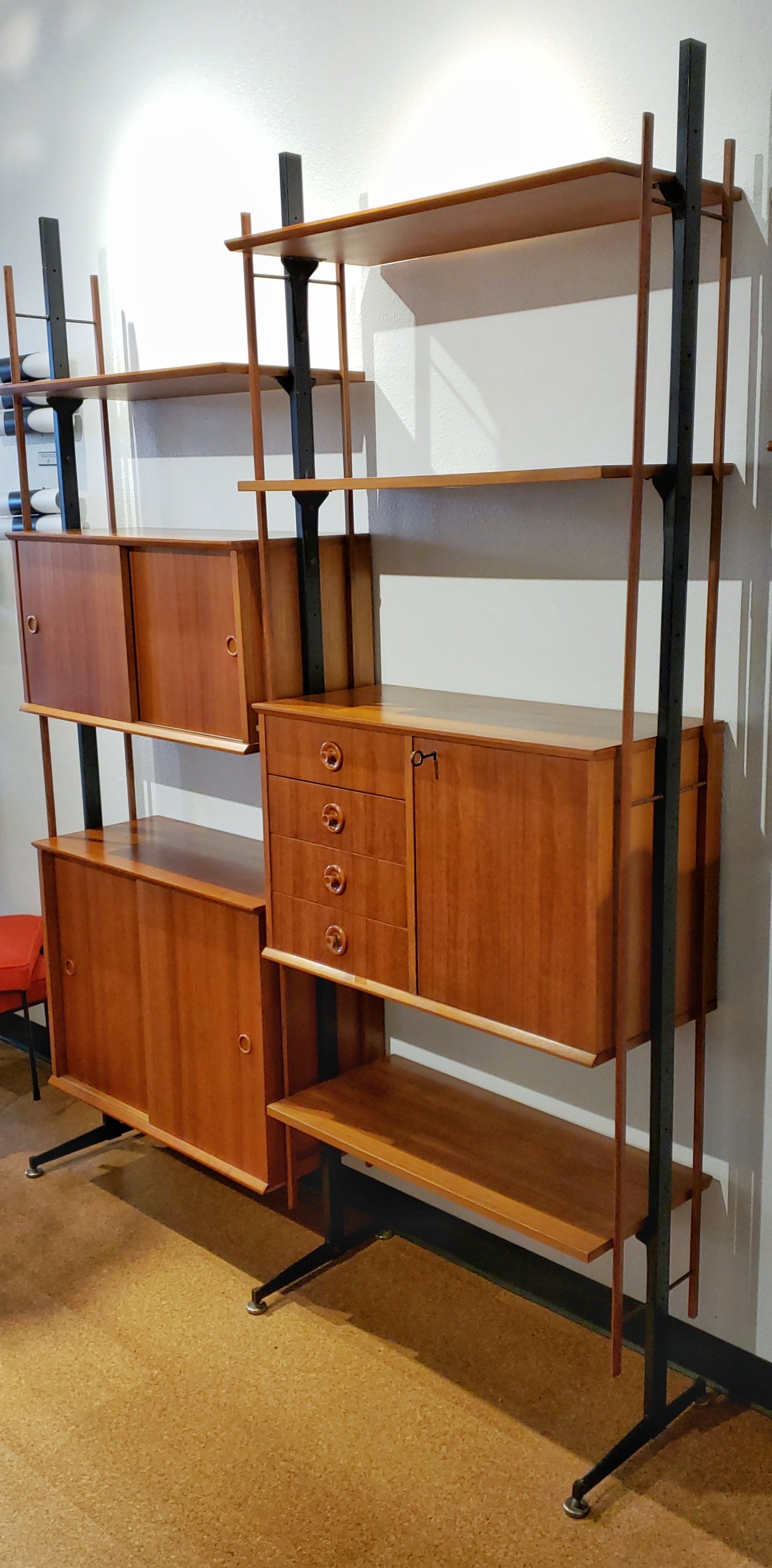 1960s TEAK ITALIAN WALL UNIT