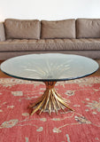 1960s COCO CHANEL "SHEAF OF WHEAT" COFFEE TABLE