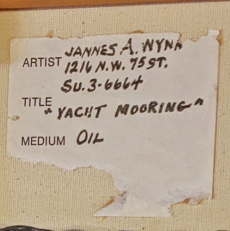 JANNES A. WYNN "YACHT MOORING"